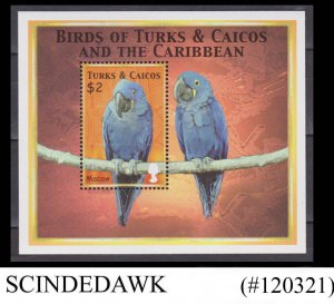 TURK & CAICOS ISLANDS - 2000 BIRDS OF THE CARIBBEAN / PARROTS MIN/SHT MNH