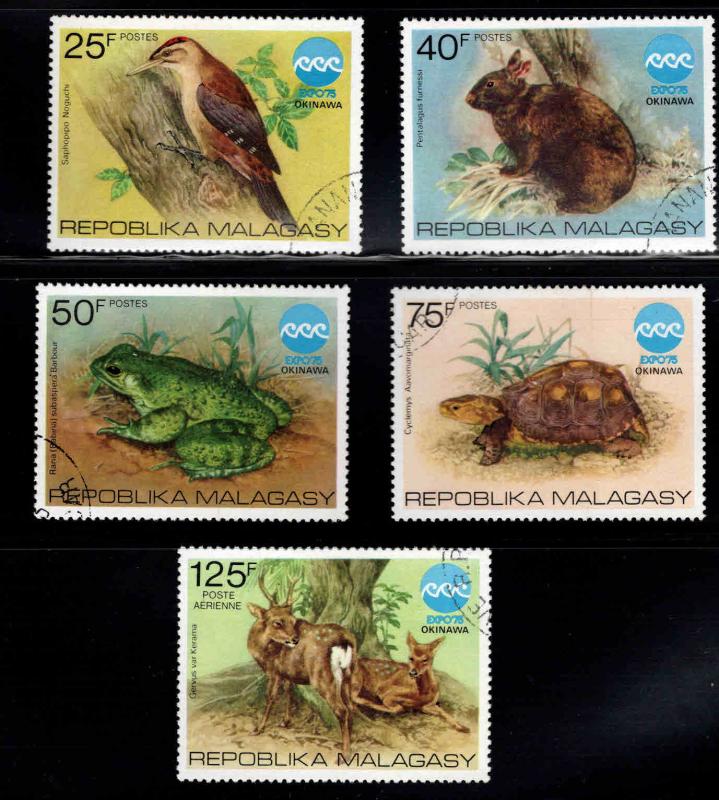 Madagascar Scott 532-535, C145 CTO wildlife stamp set