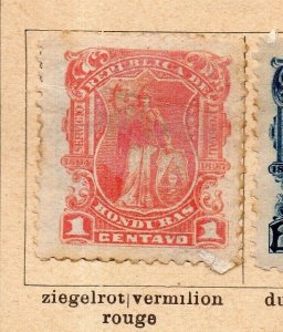 Honduras 1894 Early Issue Fine Mint Hinged 1c. NW-238160