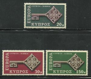 Cyprus # 314-16, Mint Hinge