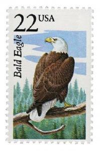 1987 22c Bald Eagle, North American Wildlife Scott 2309 Mint F/VF NH