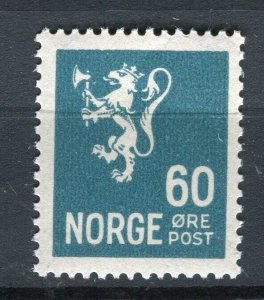 NORWAY; 1930s early Lion Type fine Mint hinged 60ore. value