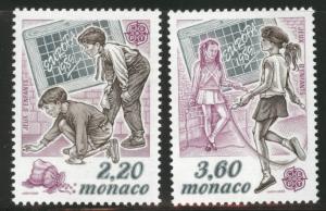 MONACO Scott 1682-3 MNH** Europa 1989 stamp set CV$4.25