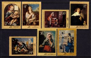 Russia USSR 1971 Paintings Complete Mint MNH Set SC 3867-3873