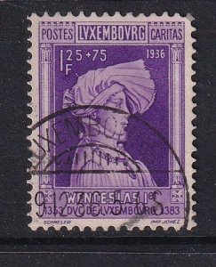 Luxembourg   #B77 used 1936  Wenceslas I   1.25fr