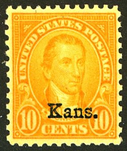 U.S. #668 MINT OG LH