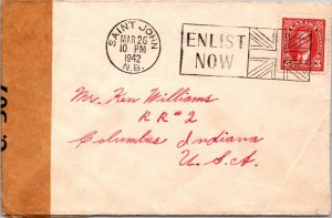 1942 Canada - Censor Cover - Saint John NB - F38380