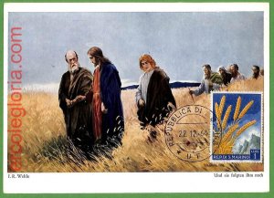 48412 - SAN MARINO - MAXIMUM CARD - 1964 - RELIGION-