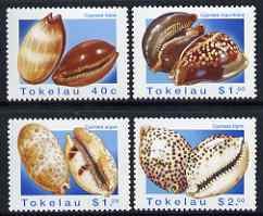 TOKELAU - 1996 - Sea Shells, Cowries - Perf 4v Set - Mint Never Hinged