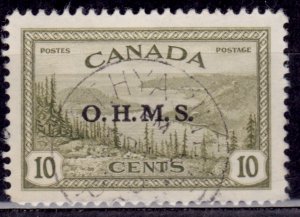 Canada 1949-50, Great Bear Lake, overprint, 10c, sc#O6, used