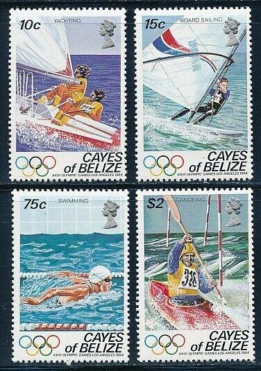 Belize Cayes - Los Angeles Olympic Games MNH Sports Set (1984)