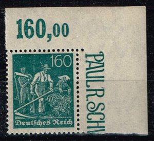 Germany 1921,Sc.#149 P MNH, Plate Printing Margin cv € 2,00