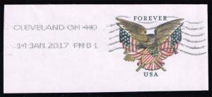 US #U682 Eagle; Shield & Flags; Used Cut Square (0.50)