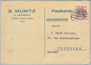 69007 - LATVIA - POSTAL HISTORY - POSTCARD from LIEPAJA to HOLLAND 1932-