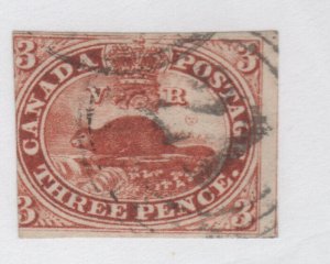 CANADA  #4a used Brown Red 4 ring #21 FINE