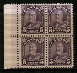 Canada Scott 169 Mint NH block [TE1266]