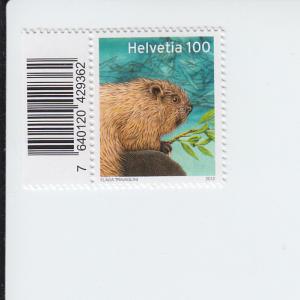 2012 Switzerland Beaver (Scott 1448) MNH