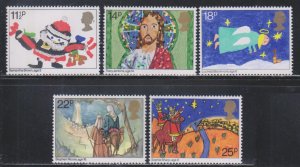 Great Britain,  Christmas (SC# 960-964) MNH SET