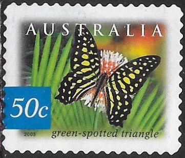 Australia 2168 Used - Flora & Fauna - ‭Green-Spotted Triangle Butterfly