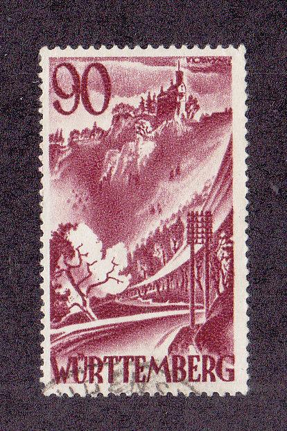 Germany (Wurttemberg) Scott #8N37 Used