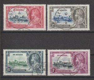 ST HELENA 1935 SG 124/127 USED