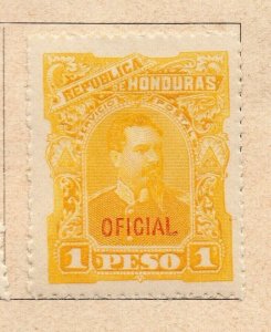 Honduras 1891 Early Issue Fine Mint Hinged 1P. Official Optd NW-238152