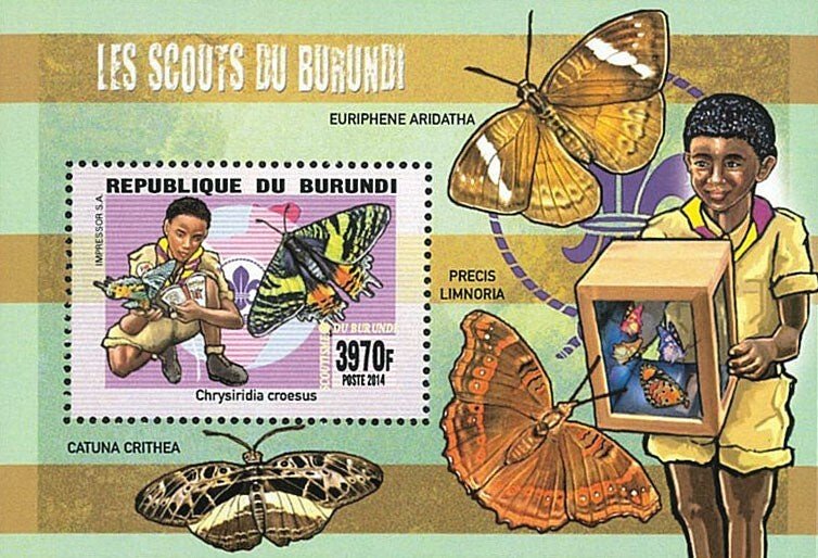 Scouting : Scouts of Burundi / Sport / Chess / Ping.pong - - Imperf. - Full-