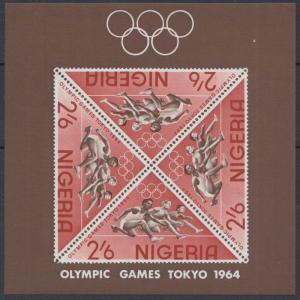 XG-C921 OLYMPIC GAMES - Nigeria, 1964 Japan Tokyo '64, Imperf. MNH Sheet