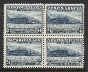 Newfoundland #264 MNH Block of 4 VF CV $24.00