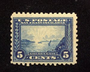 HS&C: Scott #403 5c Panama Pacific Mint F/VF LH US Stamp