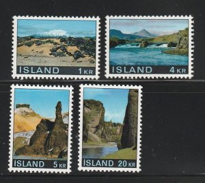 Iceland 412-415 Set MNH Views (B)