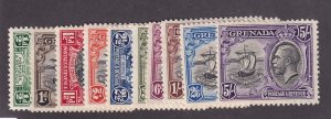 Grenada Scott # 114 - 123 set VF mint OG previously hinged scv $ 73 ! see pic !