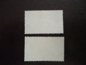 Stamps - Barbados - Scott# 285-286 - Used & Mint Hinged Set of 2 Stamps