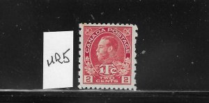 CANADA SCOTT #MR5 1916 WAR TAX STAMP 2C+1C (CARMINE) - MINT LIGHT HINGED