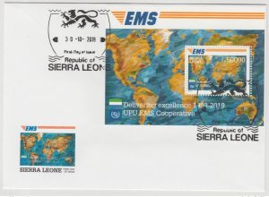 2019 Sierra Leone Mi. ? FDC 20th Anniversary Joint Issue E.M.S UPU-