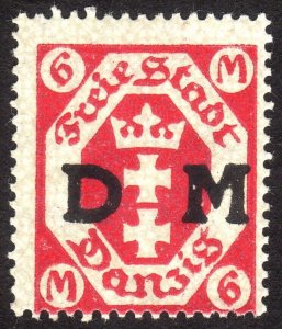 1923, Danzig, 6Mk, MNH, Mi D26a