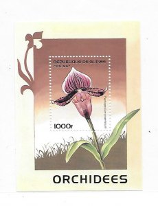 Guinea 1997 Orchids Flowers S/S Sc 1381 MNH C1