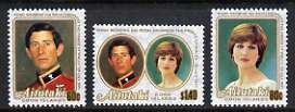 AITUTAKI - 1981 - Royal Wedding - Perf 3v Set - Mint Never Hinged