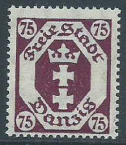 Danzig, Sc #81, 75pf MH