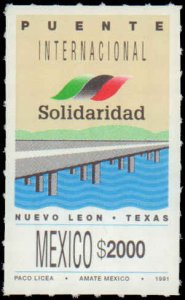 Mexico #1701, Complete Set, 1991, Bridges, Never Hinged