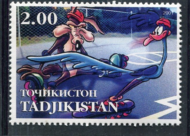 Tajikistan 2001 DISNEY BUGS BUNNY Characters 1 value Perforated Mint (NH)