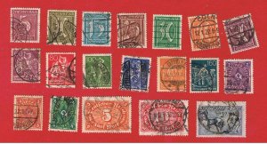 Germany #137-155  VF used  Numerals & Occupations  Free S/H