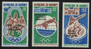 Dahomey Munich Olympic Medal Winners 3v 1972 MNH SG#481-483 MI#499-501