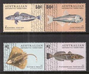 Australian Antarctic Territory L132-L135a Fish MNH VF