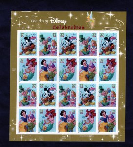 3912-3915 Art of Disney, MNH sheet/20 (#S111111)