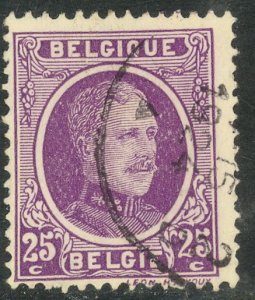 BELGIUM 1922-27 25c KING ALBERT I Sc 151 VFU