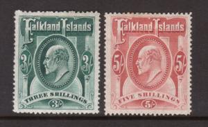 Falkland Islands #28 - #29 VF Mint