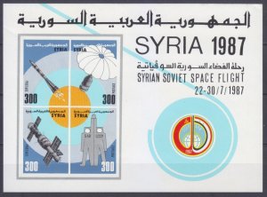 1987 Syria 1682-1685/B67 Space Station Mir, Cosmonauts 16,00 €