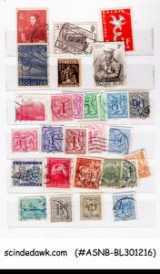 COLLECTION of BELGIUM USED STAMPS IN SMALL STOCK BOOK-175 USED STAMPS