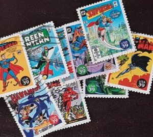 US Scott # 4084a-t; 20 used 39c Super Heroes from 2006; VF/XF; sound, full set